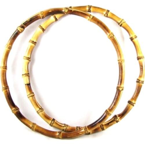 10 Bamboo Purse Handles - 8 Inch Large