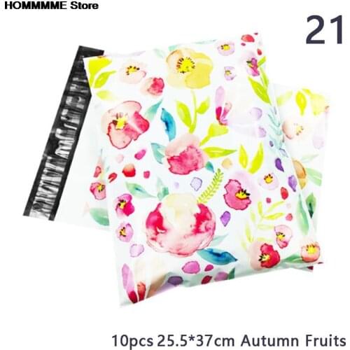 10PCS Heart Poly Mailer Packaging Envelopes with Self Seal Courier Storage Bags Clothes Mailers Packaging Bags