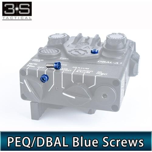 10 pcs/set PEQ15 DBAL A2 DBAL D2 Blue Hex Screws For Switch Assistant Sight Kit Hunting Tactical Flashlight Accessory