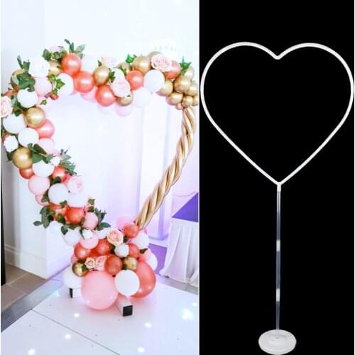 144cm love Heart Shape Balloons Stand column Valentines Day Decorations Wedding Engagement Decoration Bride Backdrop Decor