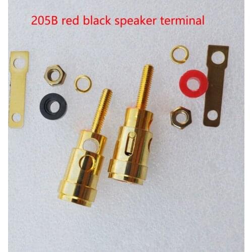 20pcs/lot 205 pure copper speaker binding column amplifier speaker terminal block speaker diy boutique push-type terminal clamp