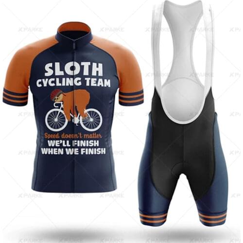 2020 Pro Team Cycling Jersey Set Men Mountain Bike Clothing Summer MTB Bicycle Wear Clothes Anti-UV Cycling Clothing triathlon