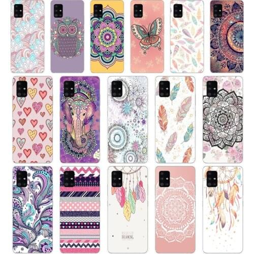 369FG The mandala Soft Silicone Tpu Cover Case for Samsung Galaxy A20 A20E A20S A40 A31 A41 A51 A71 case