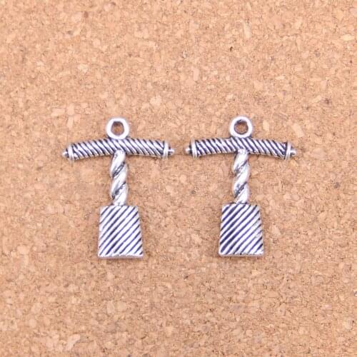 62pcs Charms corkscrew wine bottle opener 25x20mm Antique Pendants,Vintage Tibetan Silver Jewelry,DIY for bracelet necklace