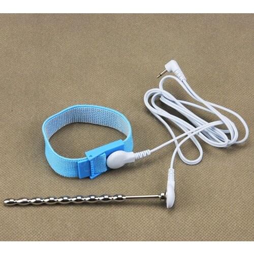 Electric Shock Accessories Penis Rings Stainless Steel Catheter Urethral Sound Electro Stimulator Adult Games Sex Toys For Men
