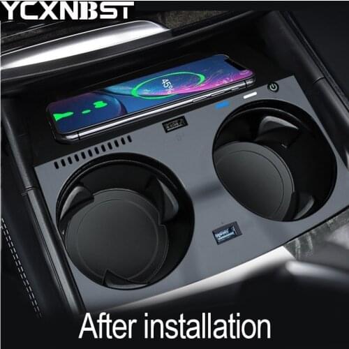 Car Wireless Charging Phone Charger Fast Charging Plate Phone Holder Qi for bmw X5 G05 X6 G06 2019 2020 15W