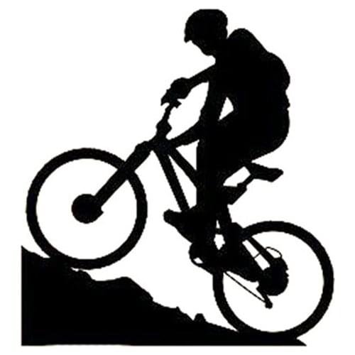 Car Sticker 3D 10.9CM*11.8CM Mountain Biking Extreme Sports Bicycle Boy Sticker Funny Stickers and Decals Vinyl