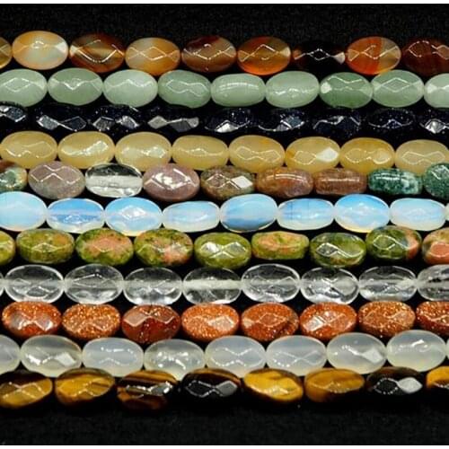 Natural Stone Turquoise Beads 8*12mm Round Loose Beads About 15-17pcs/lot For DIY Jewelry Making Finding Accessories