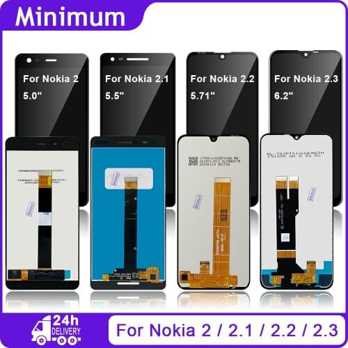 For Nokia 2 N2 5.0" / 2.1 N2.1 5.5" LCD Display Touch Screen Digitizer For Nokia 2.2 N2.2 5.71" / 2.3 N2.3 6.2" / 2.4 N2.4 6.5"