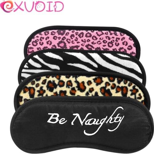 EXVOID Blindfold Sleep Eye Patch BDSM Bondage Sex Toys for Couples Flirting Slave Restraint Eye Mask Masquerade Eyeshade Cover