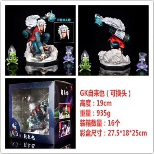 19CM GK Figure Model Toys Anime Naruto JIRAIYA Action Shippuuden Cartoon Collectibles PVC Dolls Gift Toy For Children Gifts