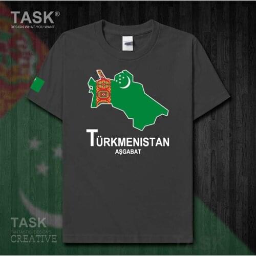Turkmenistan TKM Ashgabat mens t shirt new Tops t-shirt Short sleeve clothes sweatshirt country map summer Fashion Casual 50