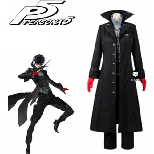 Persona 5 Cosplay P5 Joker Costume Jacket Ren Amamiya Full Set Akira Kurusu Uniform Outfit for Men Party Halloween