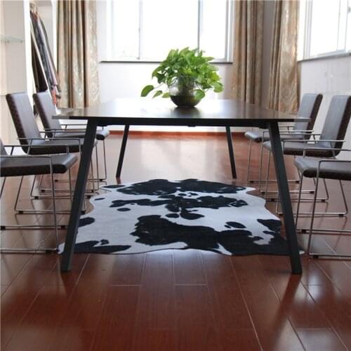 Imitation cowhide carpet Black and white Animal skin grain cow pattern Antiskid rug/carpets for living room bedroom fashion Mat