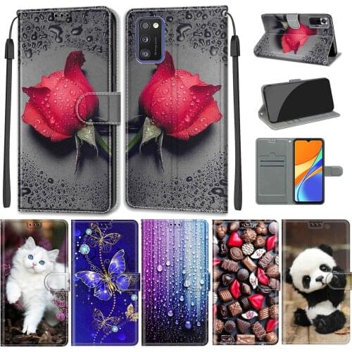 Flip Leather Case For Samsung Galaxy A41 Case Wallet Card Holder Stand Book Cover For Samsung Galaxy A41 Rose Flower Pattern