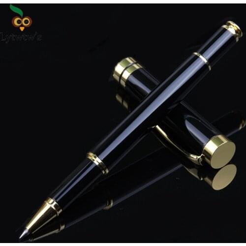Lytwtws luxury brand Roller ballpoint pen Metal Office School Supplies Gold rollerball high quality stationery spinning