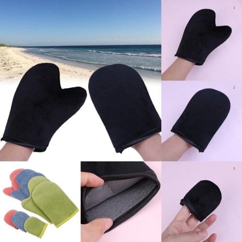 Reusable Body Self Tan Applicator Tanning Gloves Self Tanner Cream Lotion Mousse Body Cleaning Glove