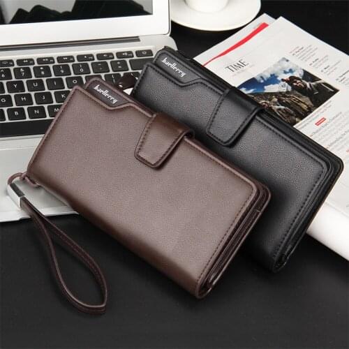 Classic High-end Business Brand Men Wallet Classic Long Style Card Holder Quality Zipper Large Capacity Big Leather Men Wallets