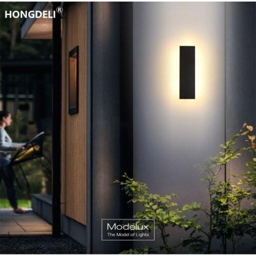 The new 2021 led outdoor wall lamp waterproof stainless steel wall lamp with remote porch light garden 110 v to 220 v adjustable