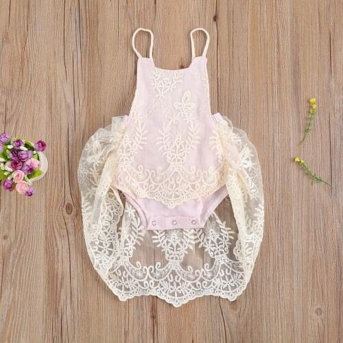 0-24M Newborn Kid Baby Girl Clothes Princess Lace Bodysuit Elegant Dress Jumpsuit Party Club Cute Sweet New born Body Outfit