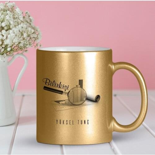 Personalized Professional Surveyor Gilded Mug Cup-2