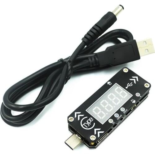 Type-C PD quick-charging trigger decoy DC digital display voltage ammeter test instrument full protocol PPS