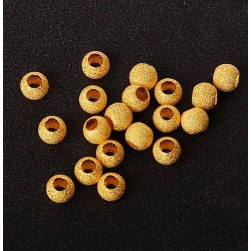 RECOMMEND 5PCS Pure 999 24K Yellow Gold / Lucky Bead Pendant 1.5g (5PCS ) 5mmW