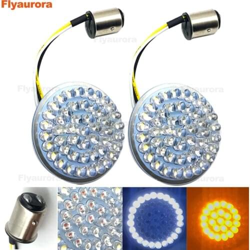 Motorcycle signal lamp LED Bullet Turn Signal Lamp 1157 Inserts Light Smoked Lens Fit for Motorcycle for Sportster