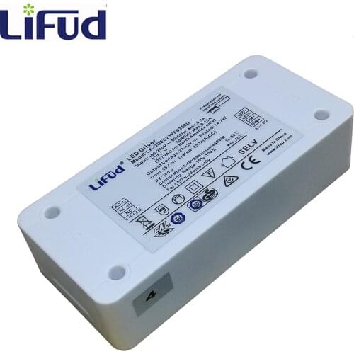 Lifud LED Driver 15W 350mA DC 27-42V AC100-277V LF-GDE023YF0350U 0-10V/PWM Dimming LED Power Supply Dimmable LF-GDE023YF