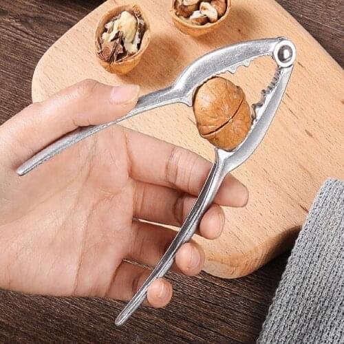 BalleenShiny High Quality Aluminium Metal Walnut Clip Nut Food Walnut Shelling Labor-Saving Convenience Home Kitchen Tool