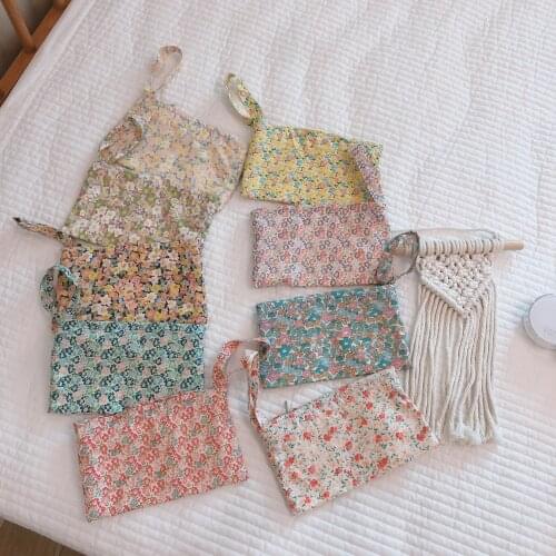 Flower Printed Makeup Bag Fashion Protable Cosmetic Bag For Women Organizer Zero Coin Purse Mini Hand Carrying Pouch