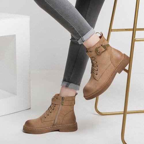 Woman shoes Nubuck Quality Genuine Leather High Top Ankle Boots Female Snow Boots Platform Winter Shoes сапоги женские зимние