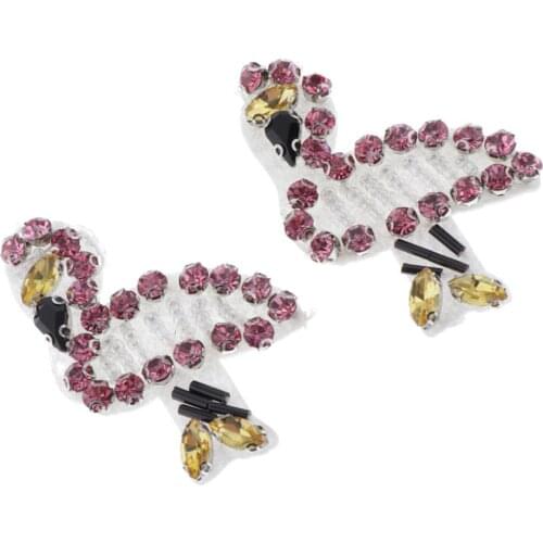 Iron On Patches 2 Pcs Embroidered Motif Applique Decoration Sew On Patches for DIY Jeans Jacket, Clothing, Handbag, Shoes,Caps