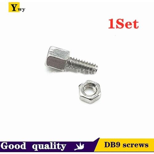 20sets screw 5+7mm DB9 screw DB head series fixing screw + nut Serial port screw/stud