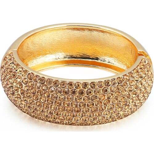 2020 Luxury Crystal Bracelet Bangle Female Fashion Wedding Jewelry Full Rhinestone Bangles Bracelets For Women