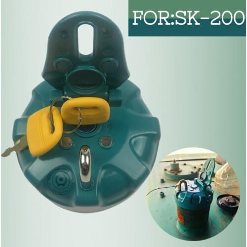 Excavator Accessories Diesel tank cover Anti-theft fuel tank cap for SK200/210/250/260/330/350-8