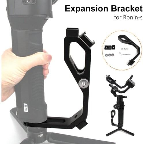 Gimbal Accessories L Bracke for DJI Ronin S Crane 2 V2 Plus RS2/RSC2 Feiyu AK2000DSLR Gimbal Stabilizer Grip with 1/4 Hot Shoe
