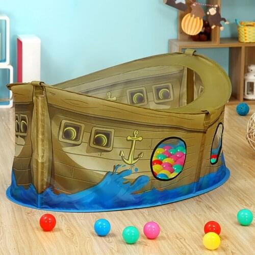 Baby Pirate Ship Playhouse Toy for Kids Ball Pits Play Tent Infant Balls Pool Ocean Balls Playpen for Children Playgournd