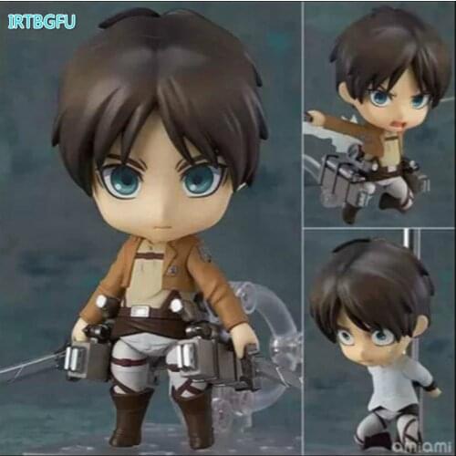 Attack On Titan Eren Q Clay Version Figure Japanese Anime Figures One Piece Action Childhood Edition New Collectible Figurines
