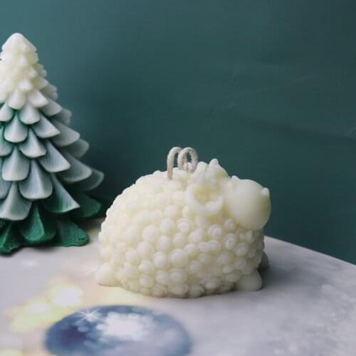 Sheep Shape DIY candle soap silicone molds making aroma diffuser stone mold candle making animal resin molds