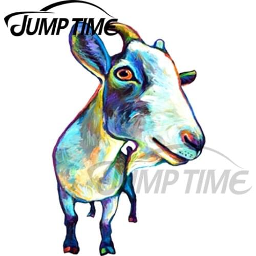 JumpTime 13 x 4.1cm For VINCENT VAN GOAT Waterproof Laptop Windows Car Stickers Refrigerator Cartoon Decal VAN Graphics