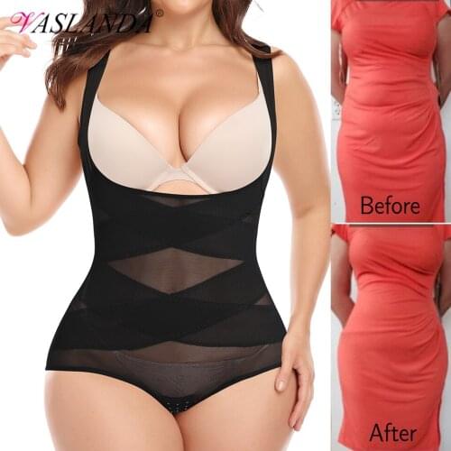 Shapewear Bodysuit for Women Tummy Control Bodysuits Plus Size Waist Trainer Body Shaper Weight Loss Slimming Underwear Corset
