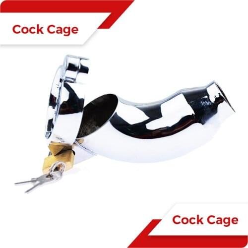 Stainless Steel Round Mouth Cock Cage Chastity Device Smooth Metal Penis Cage Belt Prevent Cheating BDSM CBT Sex Toys for Men