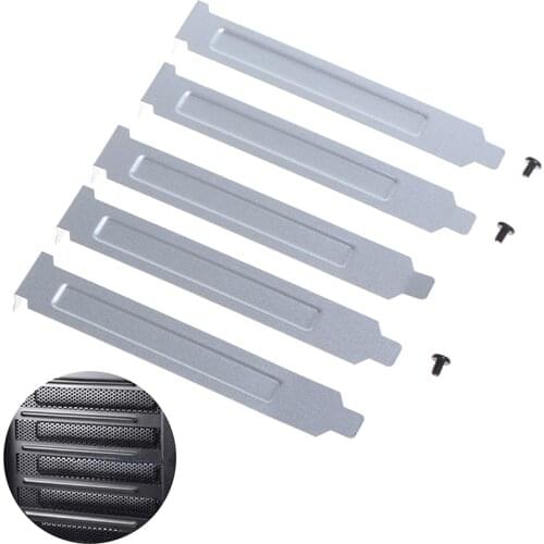 5pcs PCI Slot Cover Dust Filter Blanking Board Cooling Fan Dust Filter Ventilation PC Computer Case