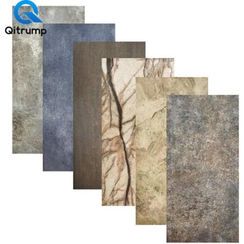 Marble Self Adhesive Bathroom Tile Stickers Waterproof Wallpaper Art Floor Sticker Kitchen Decorative Film Ground Contact Paper