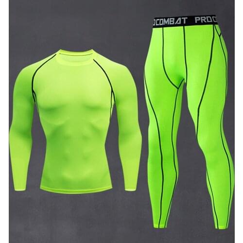 2021 New Running Suit Mens Fitness Jogging Leggings Sets Long Sleeve T-Shirt Trousers Sportswear Male Daily Sport Clothing