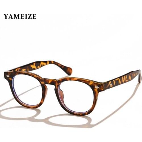 Retro Round Frame Blue Blocking Glasses Women Optical Frames Fashion Computer Glasses Anti Blue Light Eyeglasses Eye Spectacle