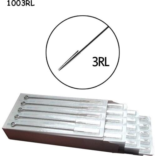 50pcs/box 3RL Disposable Sterilized Tattoo Needles Round Liner Needles For tattoo grip tattoo tips