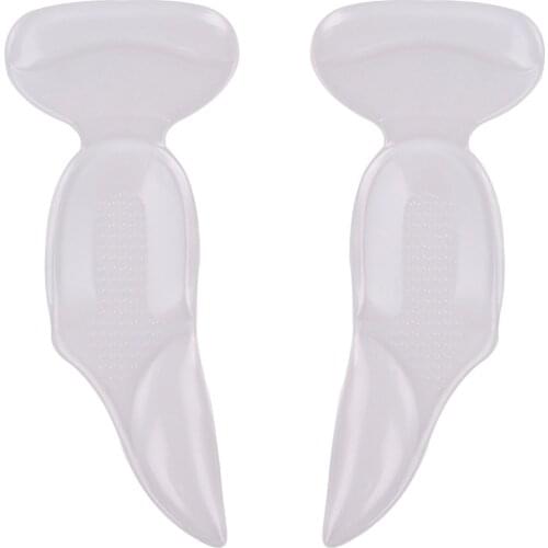 T Shape Shoe Cushion Silicon Heel Grips Pads Gel Arch Support Insoles for Flat Foot Half Insole Self-adhesive Insert Pad