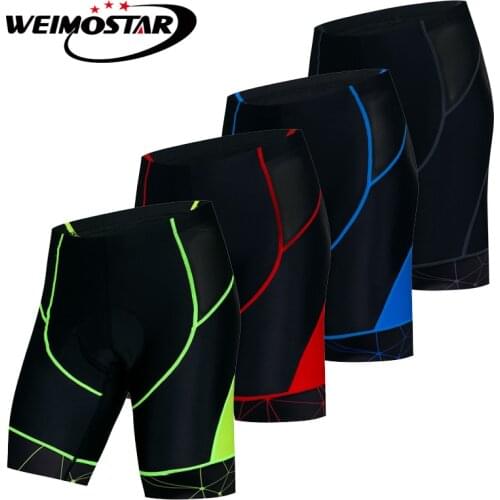 Cycling Shorts Men Coolmax 4D Padded Downhill MTB Bicycle Shorts Road Tight Bike Shorts Bermuda Ciclismo Hombre Black Green Red